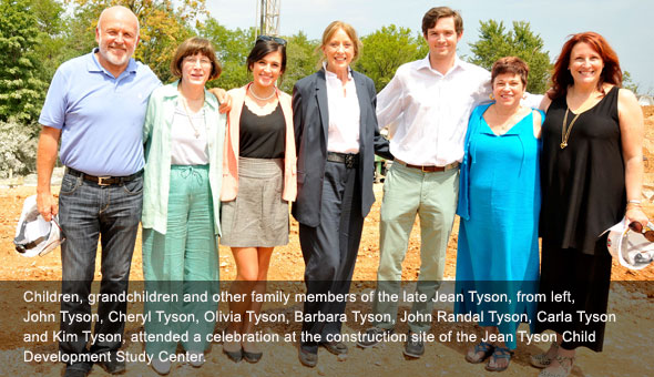 Tyson Family at construction dedication